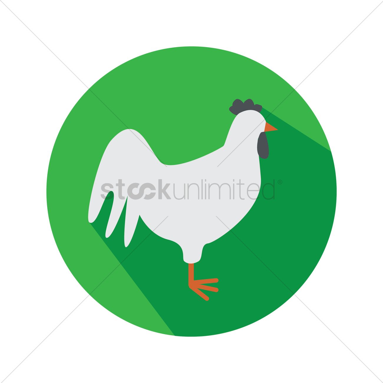 1300x1300 Hen Icon Vector Image