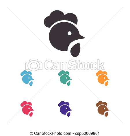 450x470 Vector Illustration Of Cooking Symbol On Hen Icon Premium Quality