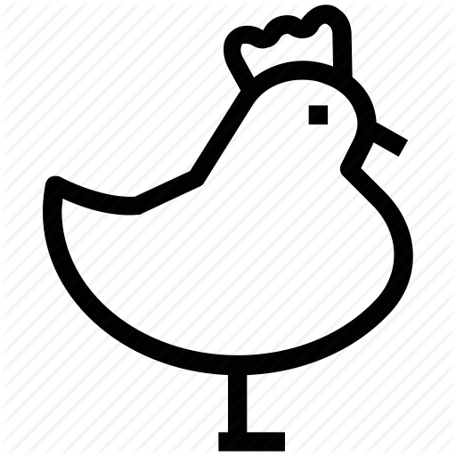 512x512 Chicken, Cock, Cockerel, Hen, Poultry, Rooster Icon