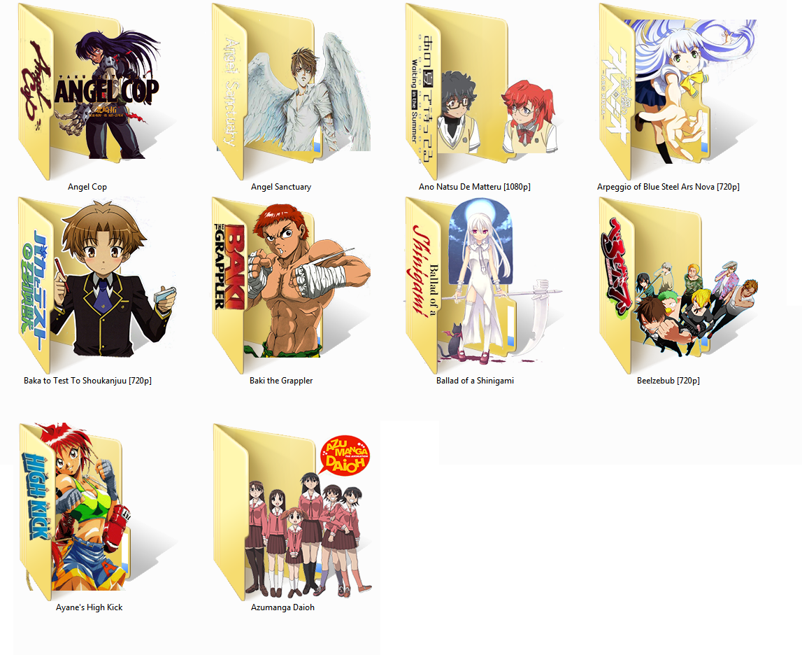 1147x936 Anime Folder Icons! Batch