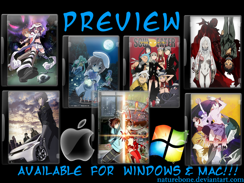 800x600 Anime Folder Icons