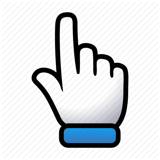 512x512 Click, Gesture, Hand, Here, Point, Signs Icon