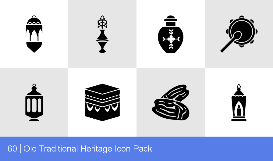 896x528 Download Old Traditional Heritage Icon Pack