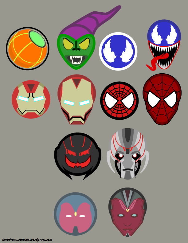612x792 My Icon Set Marvel Heroes And Villains Jonathan Cattron