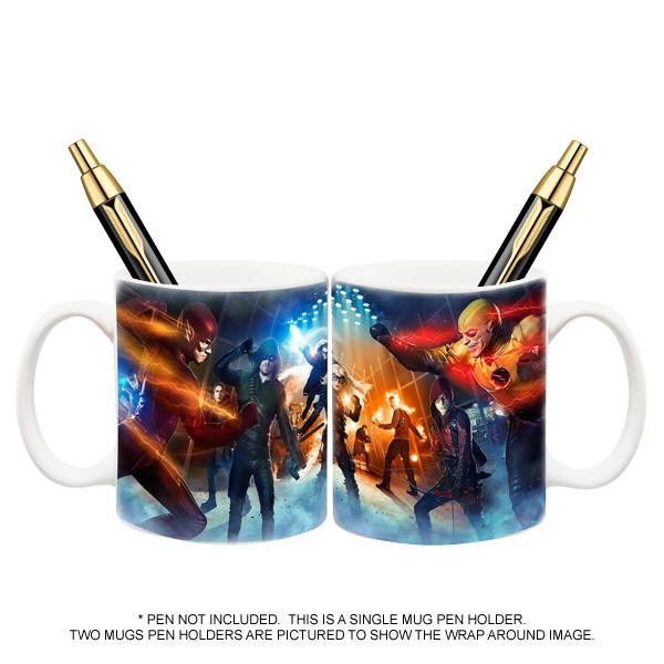 600x600 Dc Comics Arrow And Flash Tv Super Hero Fight Club Mug Pen Holder