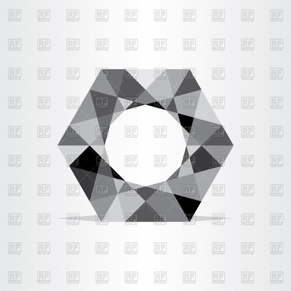 Abstract Polygon Grayscale Hexagon Icon Vector Image Of Icons 1200x1200 Abstract Polygon Grayscale Hexagon Icon Vector Image Of Icons
