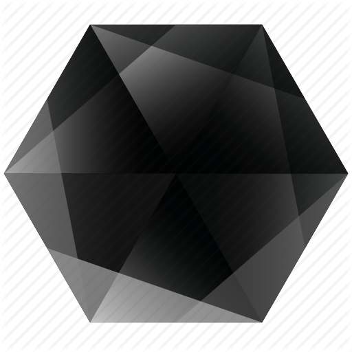 Base, Dark, Gem, Hexagon, Lunar, Noir, Zwart Icon 512x512 Base, Dark, Gem, Hexagon, Lunar, Noir, Zwart Icon