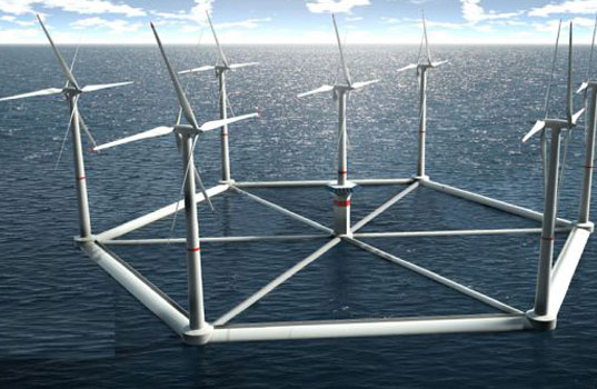 537x350 Hexicon's Floating Wind Platform Keeps Wind Farms Afloat