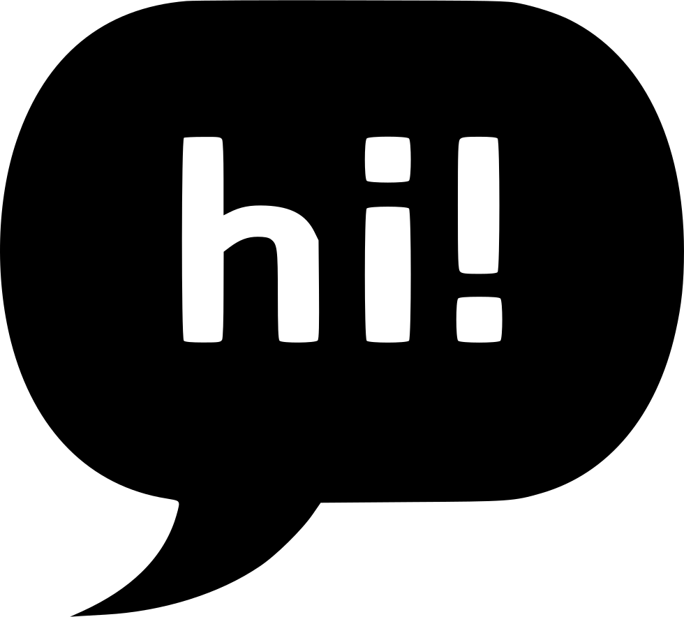 980x884 Hi Chat Bubble Png Icon Free Download