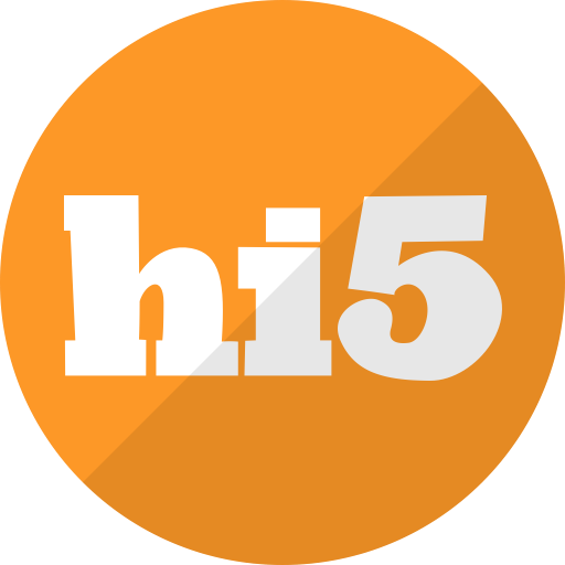 512x512 Five, Hi Media, Hi, Social Icon