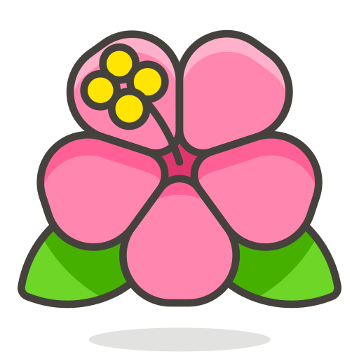 512x512 Hibiscus Icon Free Of Free Vector Emoji