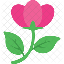 256x256 Hibiscus Icon Of Flat Style