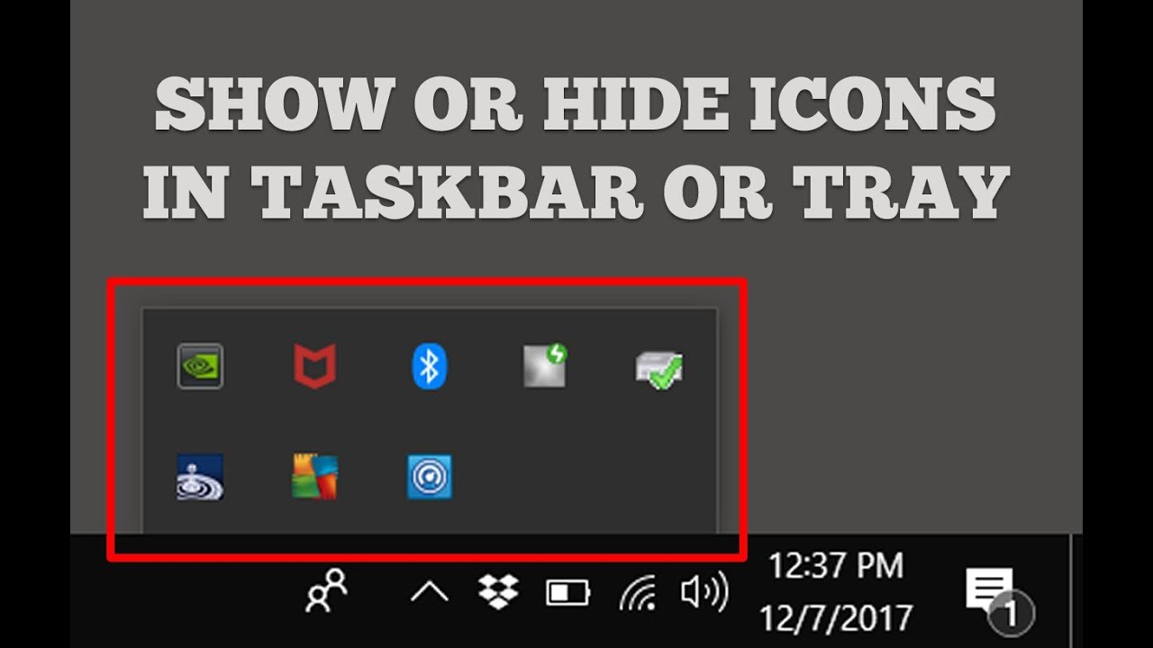 1280x720 Show Or Hide Icons In Taskbar Or System Tray In Windows