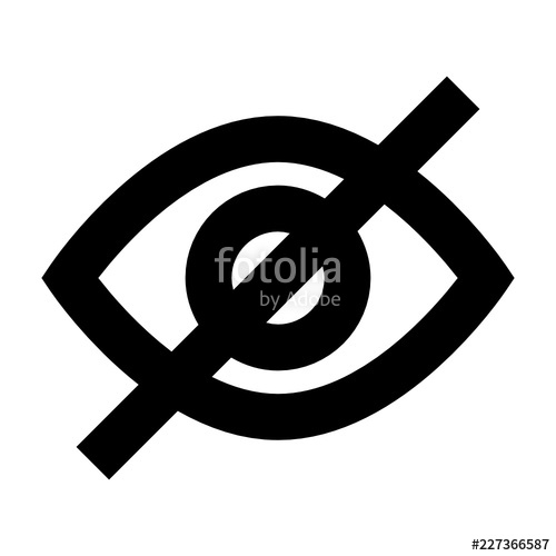 500x500 Eye Hide Watch See Drag Gui Web Vector Icon Stock Image