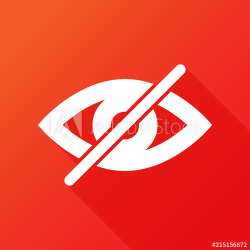 500x500 Hide Icon Eye Hidden Symbol Invisible Icon Off Icon Unseen