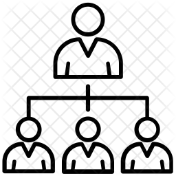 256x256 Organization Hierarchy Icon Of Line Style