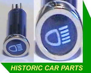 300x239 Headlamp High Beam On Blue Warning Light + White Iconsymbol