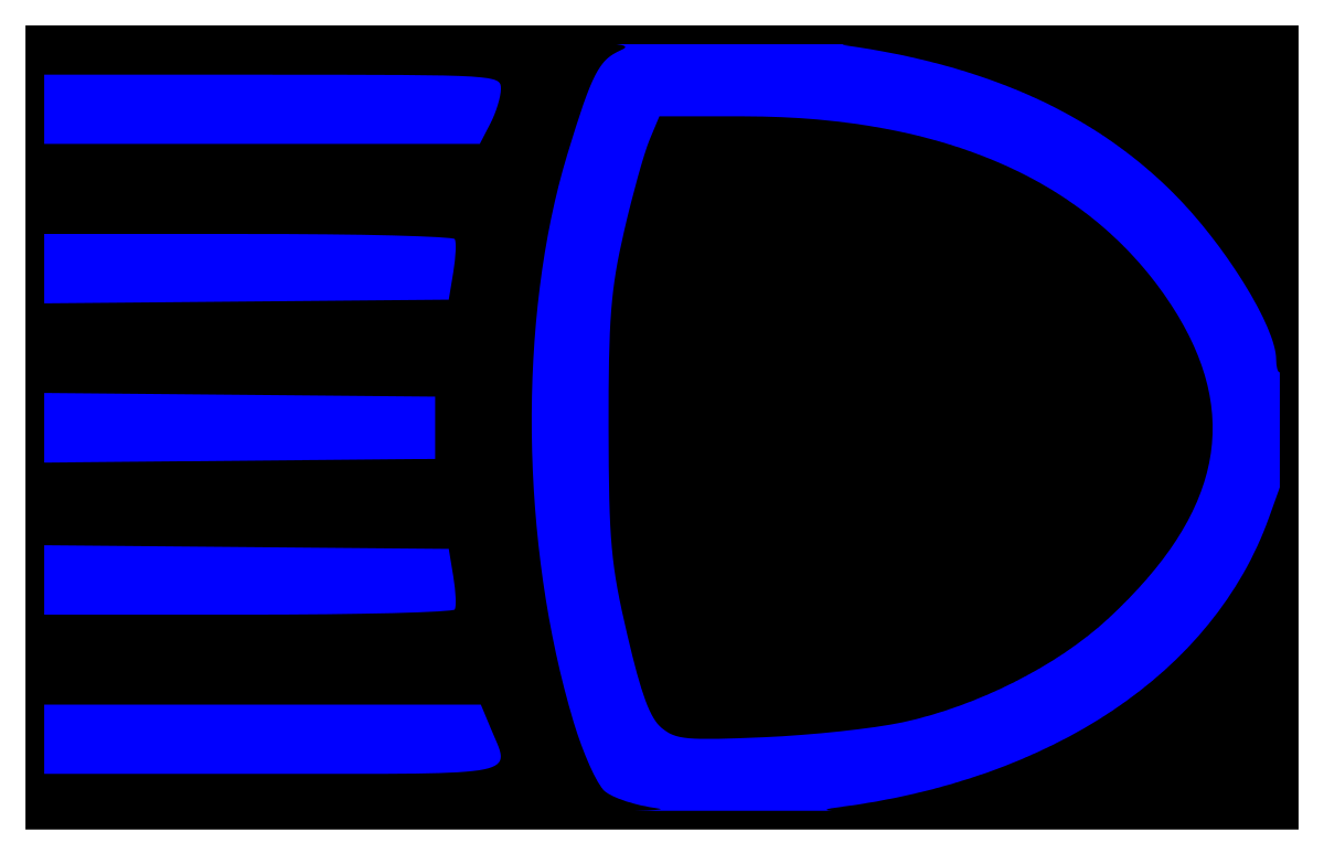 Which Symbol Represents A High beam Indicator