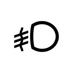 240x240 High Beam Car Symbol