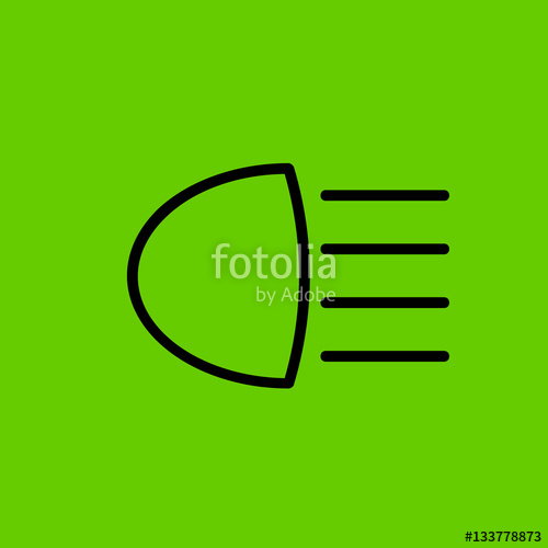 500x500 High Beam Icon Flat Disign Stock Image And Royalty Free Vector