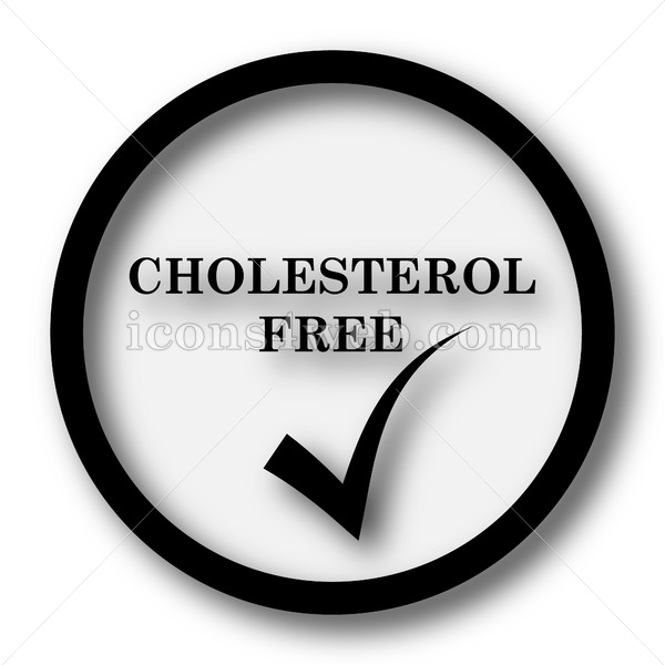 600x600 Cholesterol Free Simple Icon Cholesterol Free Simple Button