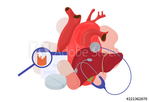 500x342 High Cholesterol Detox Protocol Vector Illustration Lipid Profile