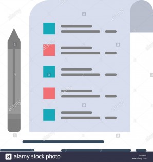 298x316 Report Invoice Cardcklist Flat Color Icon Vector Banner