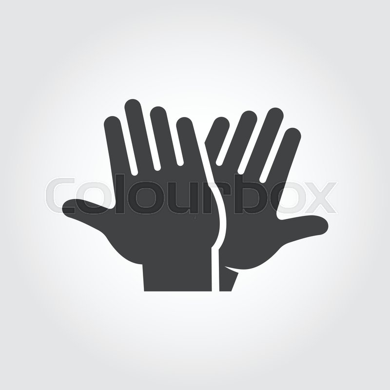 High Five Icon Black Flat Pictograph Stock Vector Colourbox 800x800 High Five Icon Black Flat Pictograph Stock Vector Colourbox