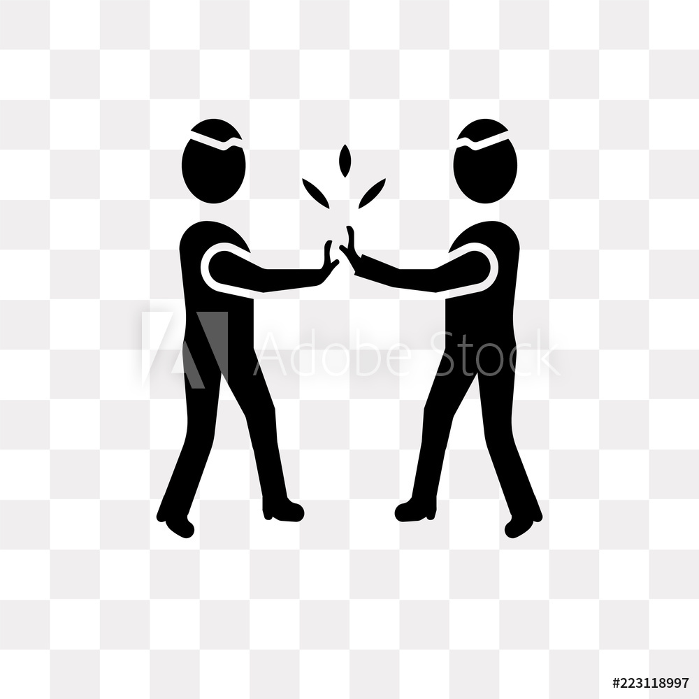 Photo Art Print High Five Icon On Transparent Background 1000x1000 Photo Art Print High Five Icon On Transparent Background