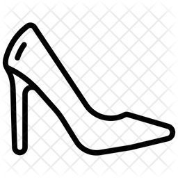 256x256 High Heel Icon Of Line Style