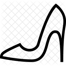 256x256 High Heel Shoe Icon Of Line Style
