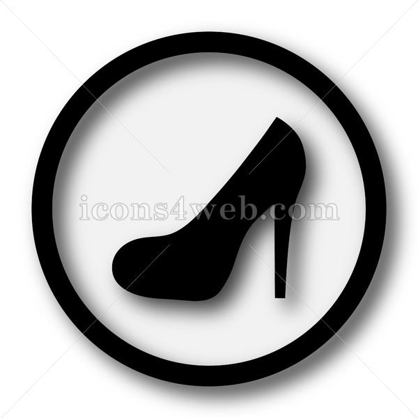 600x600 High Heel Simple Icon High Heel Simple Button
