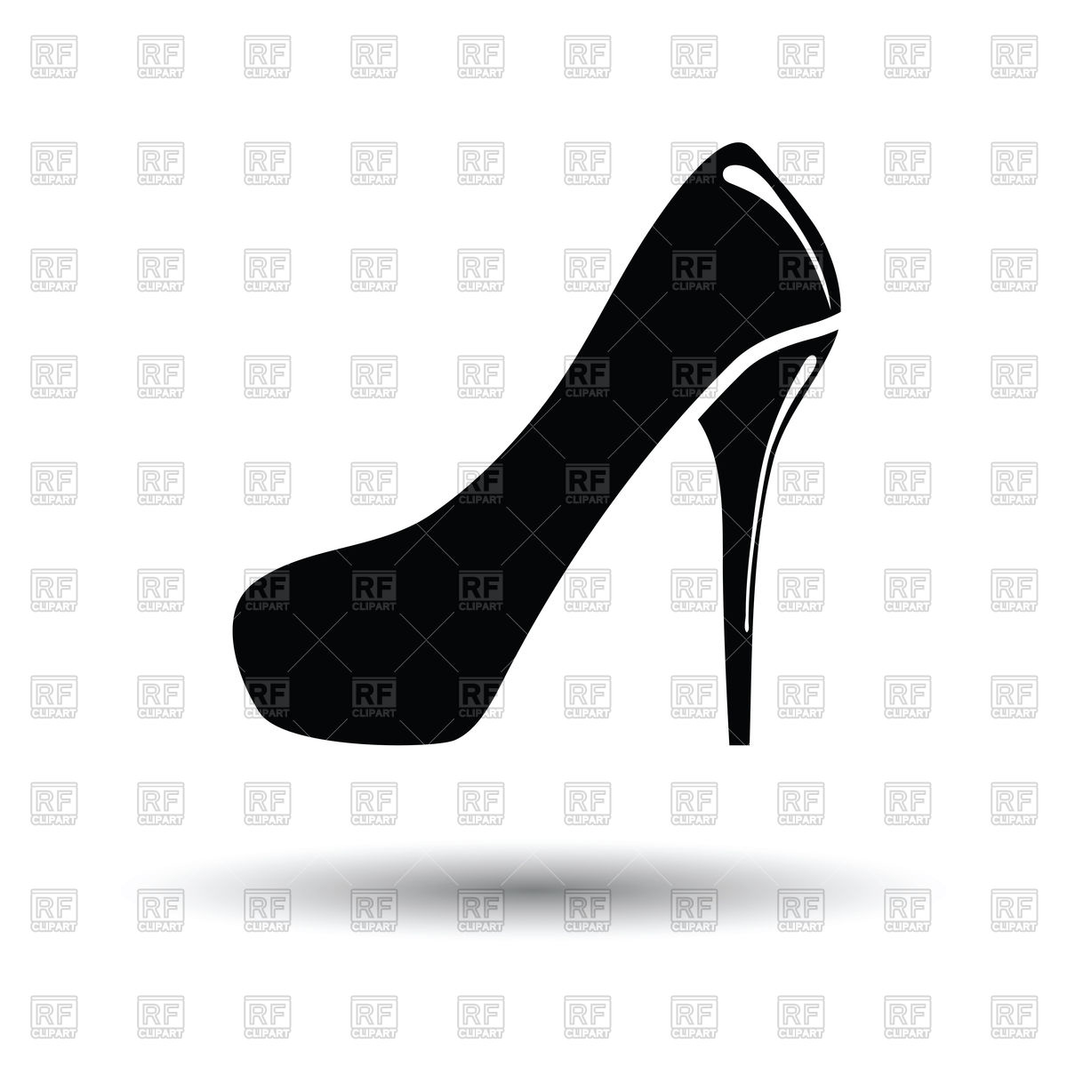 1200x1200 Female Shoe With High Heel Icon Vector Image Of Signs, Symbols