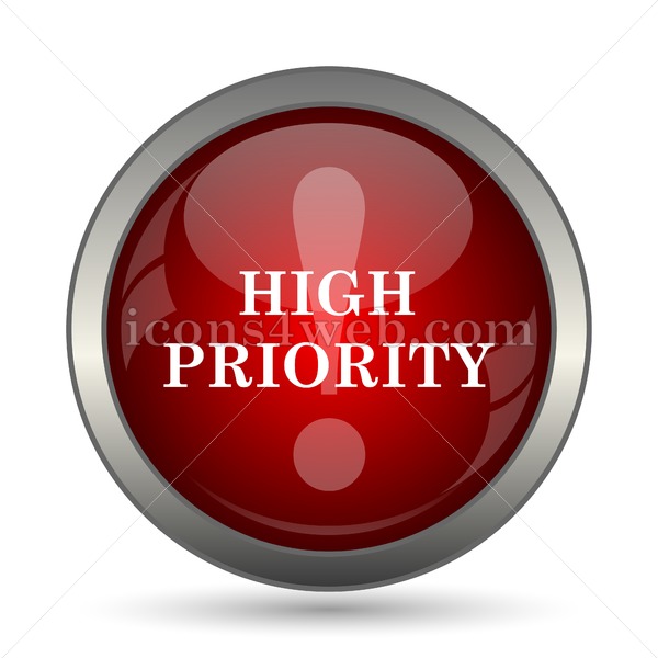 600x600 High Priority Vector Icon