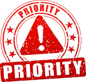 300x288 Illustration Of Priority Stamp Icon On White Background Royalty