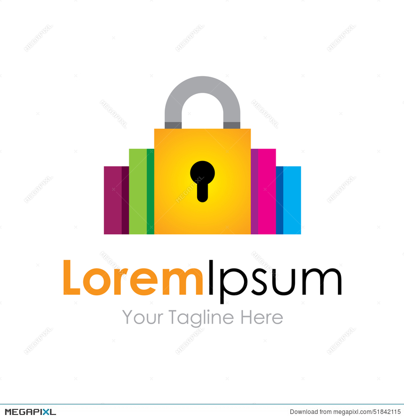 800x830 Lock Up System High Priority Icon Simple Colorful Elements Logo