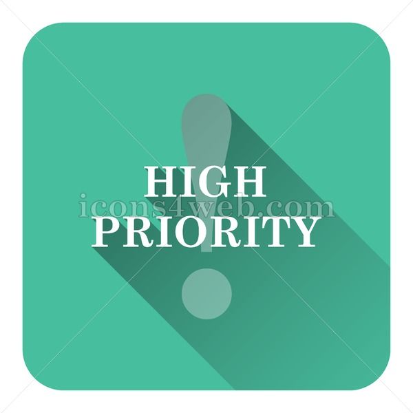 600x600 Urgent Flat Icon With Long Shadow Vector Web Design Icon Artofit