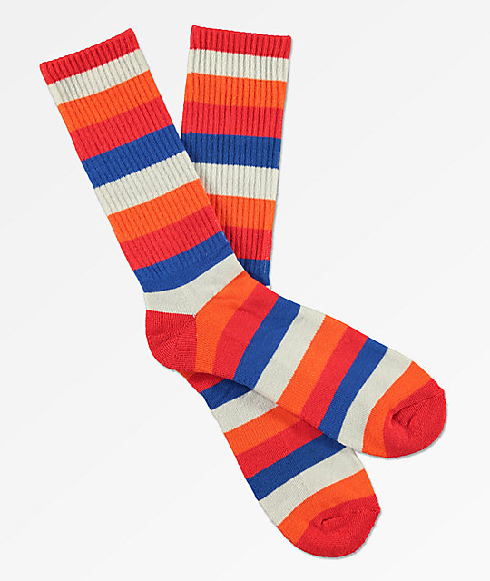 540x640 Zine Icon High Risk Red Striped Crew Socks Zumiez
