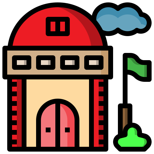 512x512 Architecture, Buildings, College, Education, High, School Icon