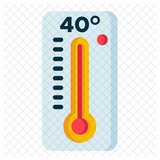 512x512 High Temperature Icon Of Flat Style