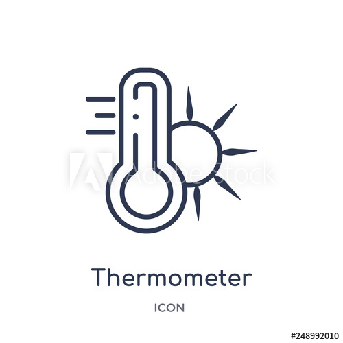 500x500 Thermometer High Temperature Icon From Nature Outline Collection