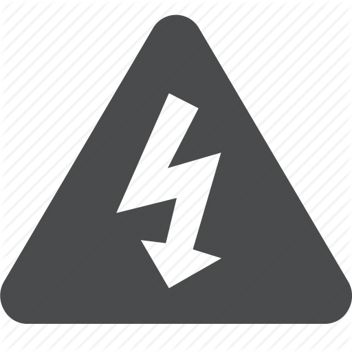 512x512 Attention, Electric, Electricity, High Voltage, Shock, Warning Icon