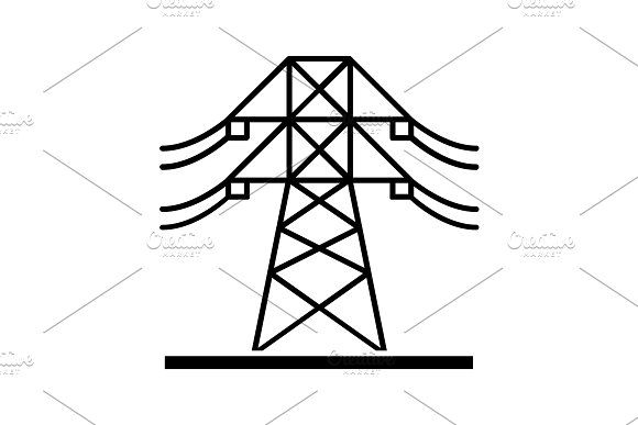 580x387 High Voltage Electric Line Icon