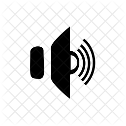256x256 High Volume Icon Of Glyph Style