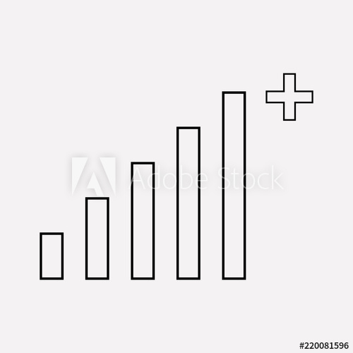 500x500 High Volume Icon Line Element Vector Illustration Of High Volume