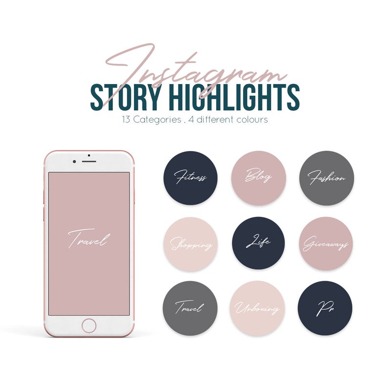 794x794 Handwritten Instagram Story Highlight Icons Instagram Story Etsy