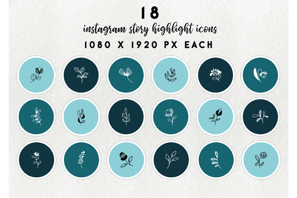 1200x800 Instagram Story Highlight Icons