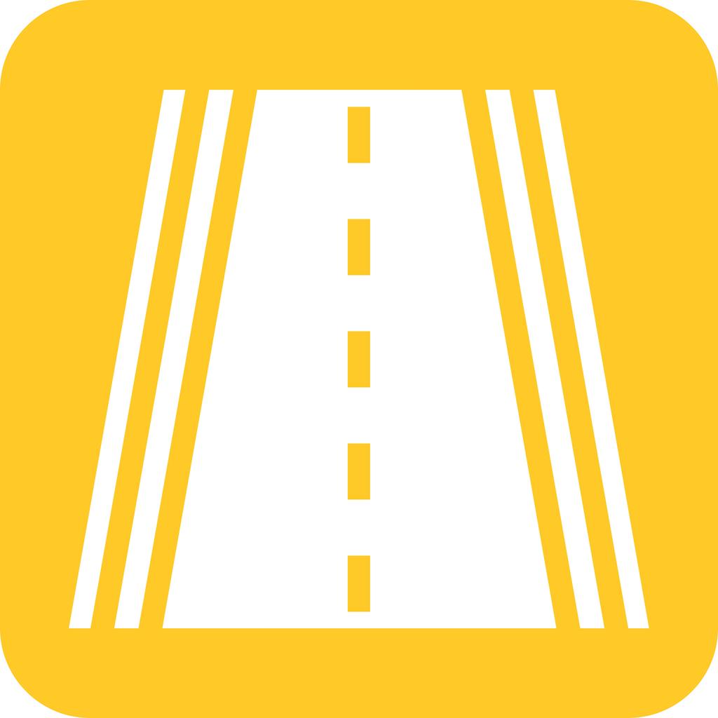 1024x1024 Highway Flat Round Corner Icon