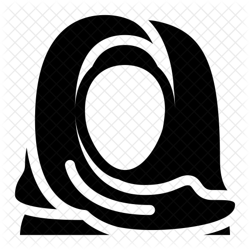 512x512 Hijab Icon Of Glyph Style