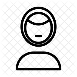 256x256 Hijab Icon Of Line Style